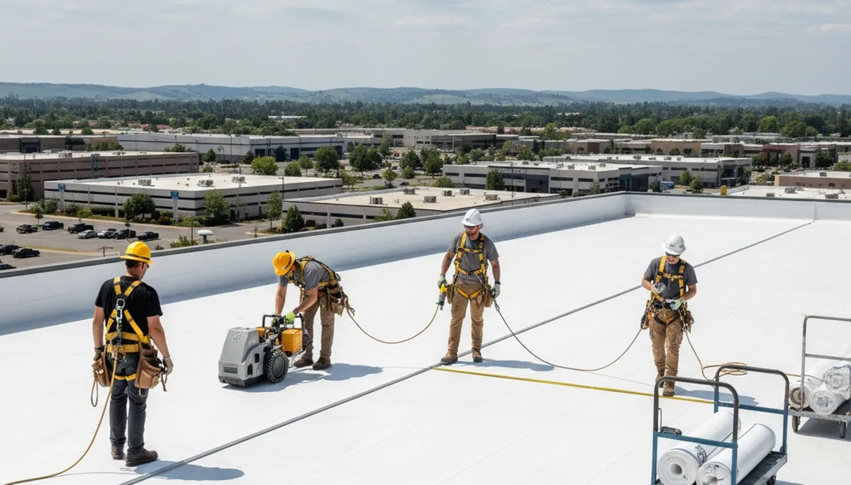 Commercial roofing services in Charlotte, NC for local businesses by FX Remodeling & Exteriors